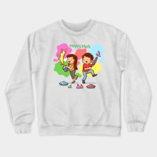 Happy Holi Latest Design Crewneck Sweatshirt